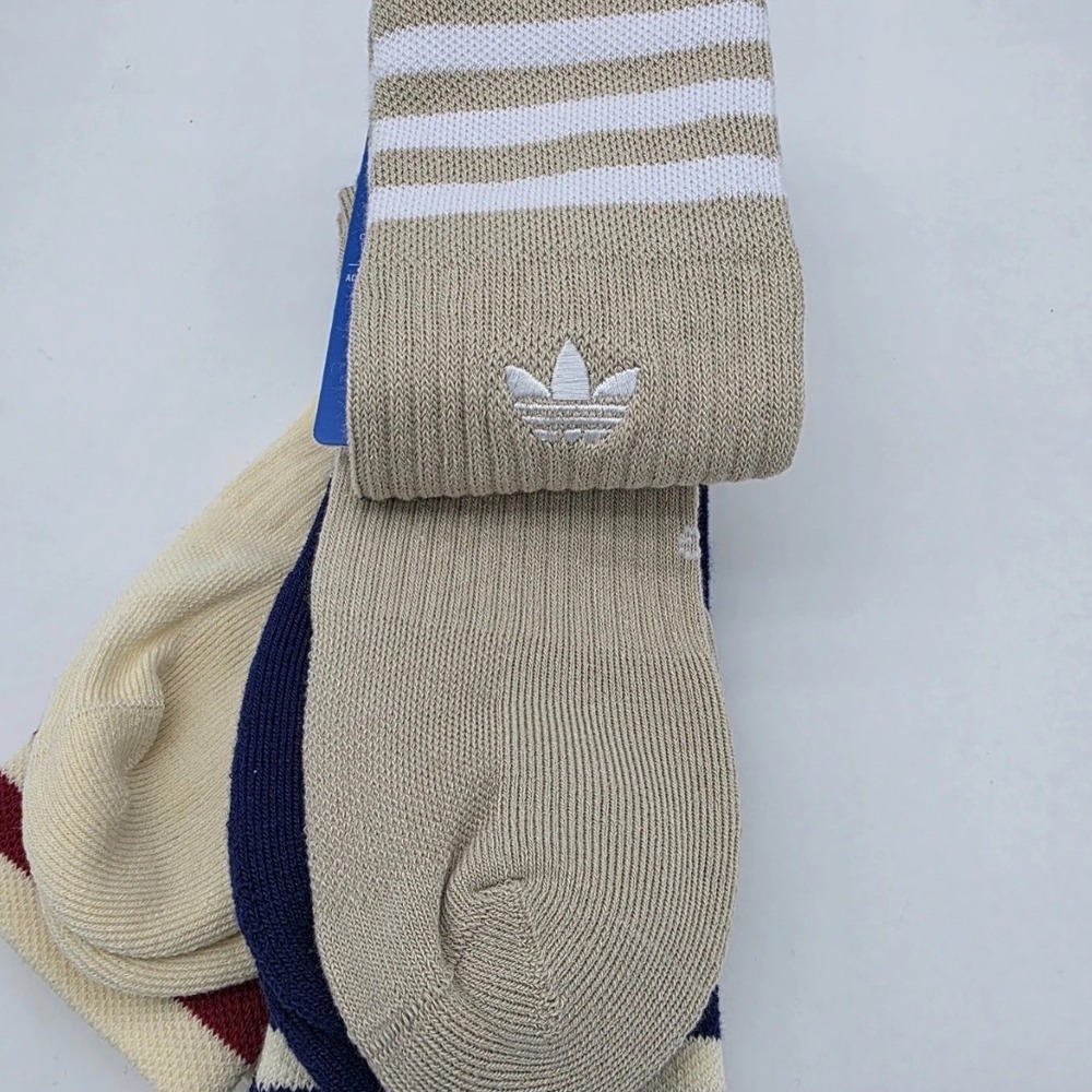 Adidas Crew Socks Unisex L Multicolor Excellence Cushioned Arch Compressio 3 Prs - Picture 4 of 8